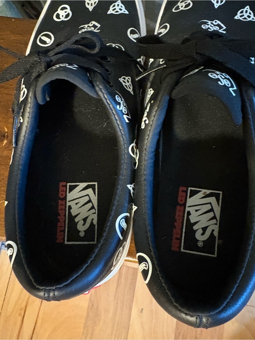 Vans Era x Led Zeppelin 50th anniversary leather low tops M 9.5 W 11 - Picture 4 of 8